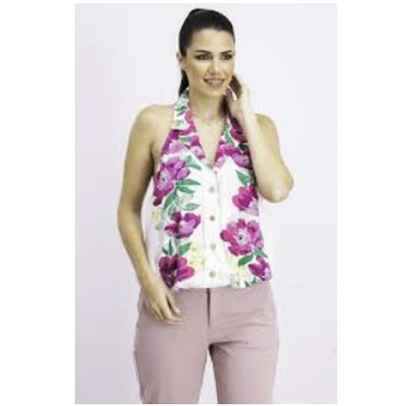 Free People Offshore Floral Halter Bodysuit - Picture 9 of 12